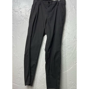 Kit and Ace Pants Mens 32x28 Gray Casual Chino 5 Pocket Button Stretch Comfort